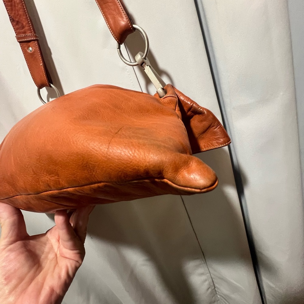 Chic Brown Leather Lupo Barcelona Hobo Bag - Picture 8 of 16